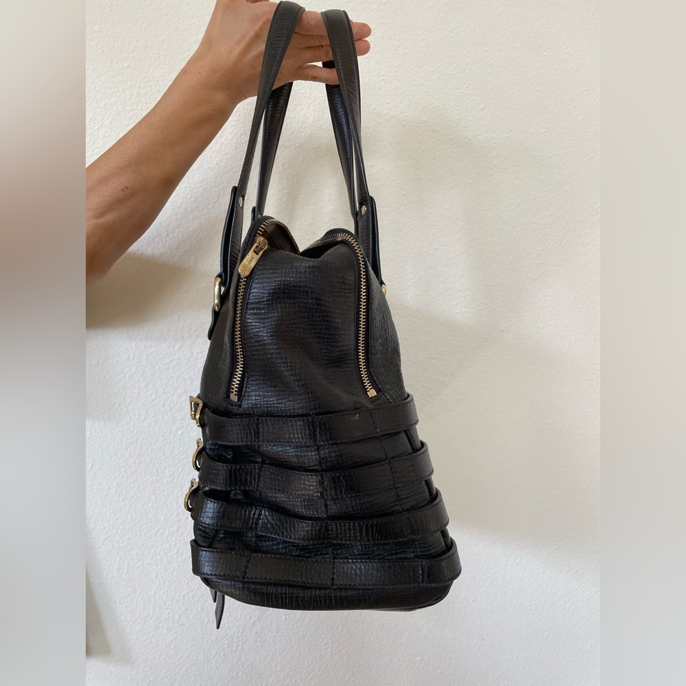 Jimmy Choo Leather Blythe Handle Bag - Picture 4 of 9